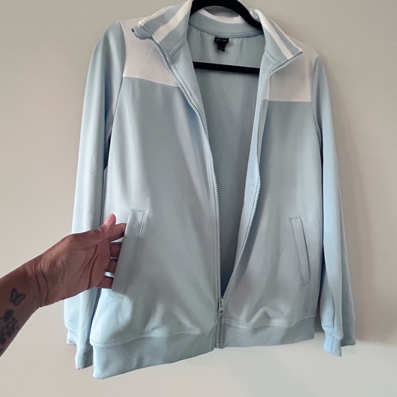 ART CLASS • Blue & White Long Sleeve Jacket • L • - Picture 3 of 7